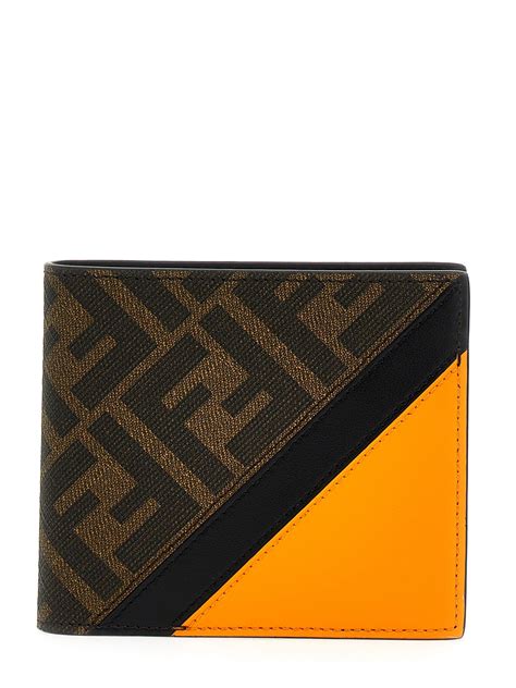 fendi bi fold wallet|fendi card holder man.